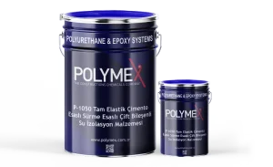 Polymex P-1050 Tam Elastik Çimento Esaslı, Sürme Esaslı Çift Bileşenli Su İzolasyon Malzemesi