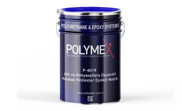 Polymex P-4019 Asit ve Kimyasallara Dayanıklı Novalak Vinilester Epoksi Mastik Polymex P-4019 Asit ve Kimyasallara Dayanıklı Novalak Vinilester Epoksi Mastik